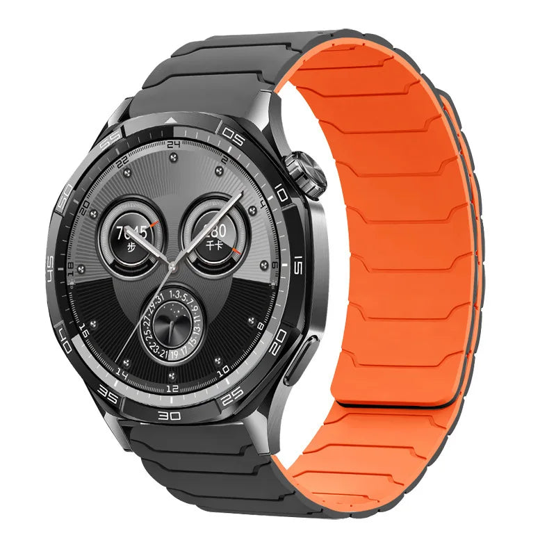 Quick Release 20 22mm Silicone Rubber Sport Watch Strap Magnetic Wrist Strap for Samsung Watch Bands