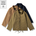 High Quality Vintage Deck Safari Jacket Canvas 100% Cotton Eco-Friendly Breathable for Men Autumn Coat Zipper Closure Winter