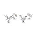 2022 New Angel Wing Ear Stud Women 925 Silver Earring