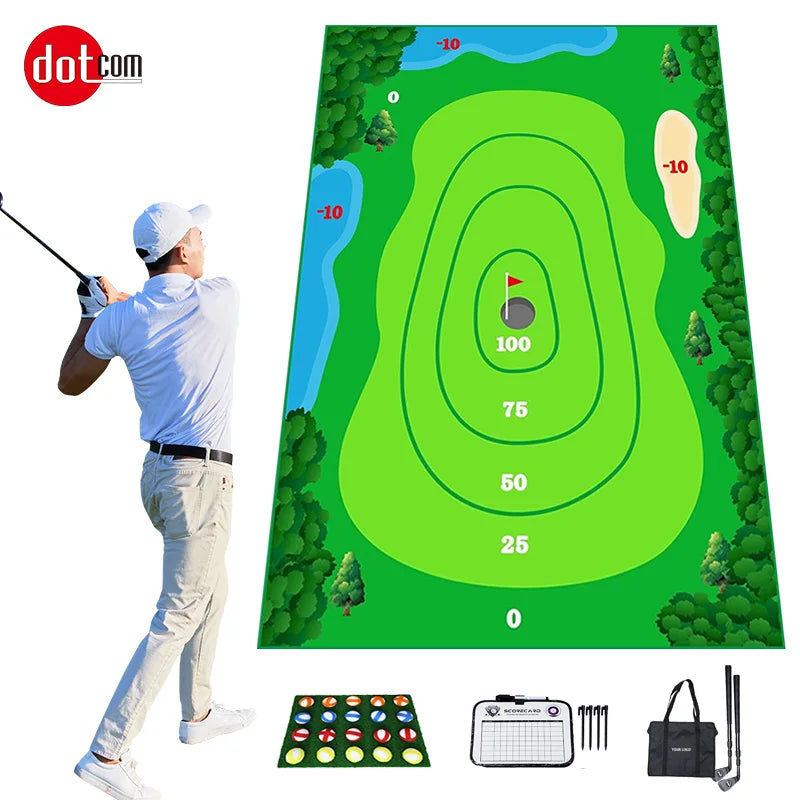 Custom Large Size Target Chipping Golf Game Mats Golf Practice Equipment Golf Gifts Games for Indoor Outdoor Adults Family Kids