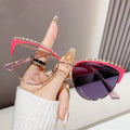 High Quality Fashion Cat Eye Photochromic Anti-UV Optical Eyeglasses Anti Blue Light Metal Prescription Myopia Glasses Frame