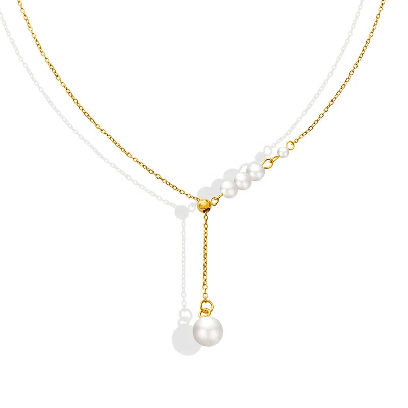 Fashion High Design Imitation Pearl Necklace