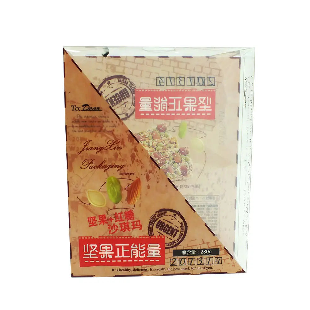 Square Plastic Box PVC Package Box Custom PET Cookies Packaging Clear PVC Plastic Box for Cookies Snacks Elegance