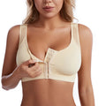 Wholesale Polyester Front Close Plus Size Push up Sports Back Support Bra for Women