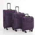 Goby London Wholesale Carry on Luggage Soft Oxford Spinner Wheel Travel Suitcase Vintage Trolley Suitcase