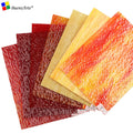 20x30cm Water Resistant Streaky Stained Glass Sheet-Variety Color-Tiffany Glass Mosaic for Room DIY Art Hobby