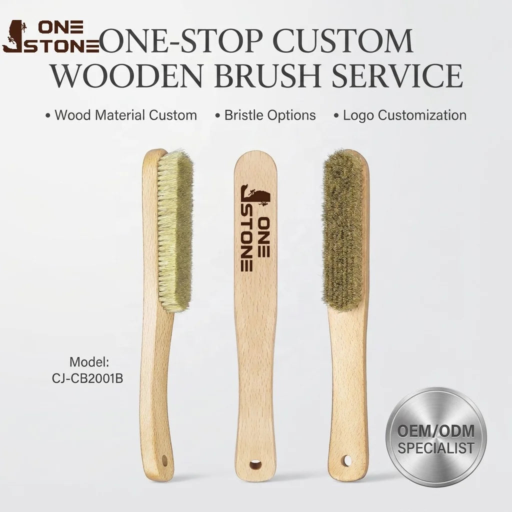CJ-CB2001B ONE STONE Rock Climbing Brush High Quality Boars Hair Boulder Brush for Climbing Hangboard