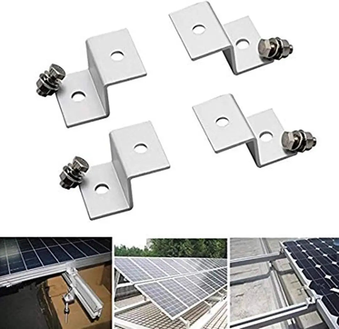 Factory Silver Solar Clamp Z Mounting Bracket for Fixing Z Nut Kit for RV or Any Flat Roof Solar Panel Mounting