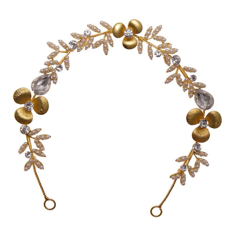 Bride Vinchas Para Cabello Hair Accessories Women Pearl Hairbands for Weddings