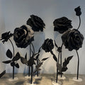 Q175 Black White Rose Giant  Flower Decoration Paper Rose Wedding Stage Decoration Props Photography Window Decoration