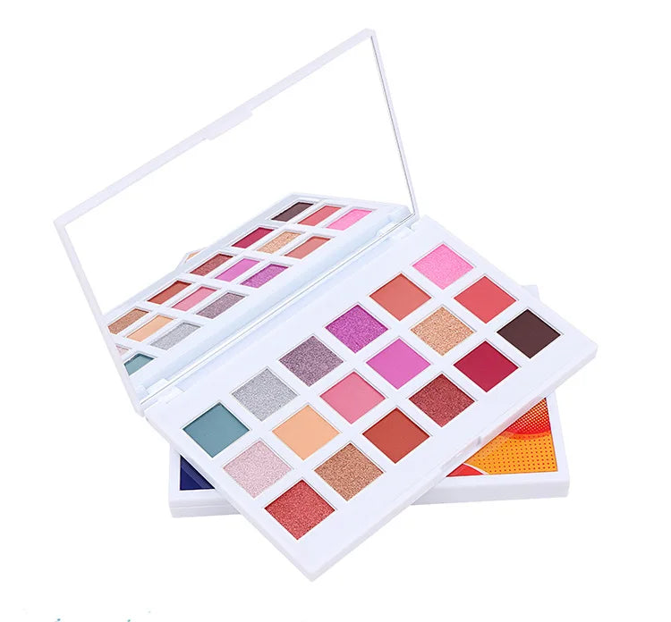 Wholesale 18 Colors Eye Shadow Palette Private Label Custom Eyeshadow Palette Christmas High Pigmented Your logo Eyeshadow