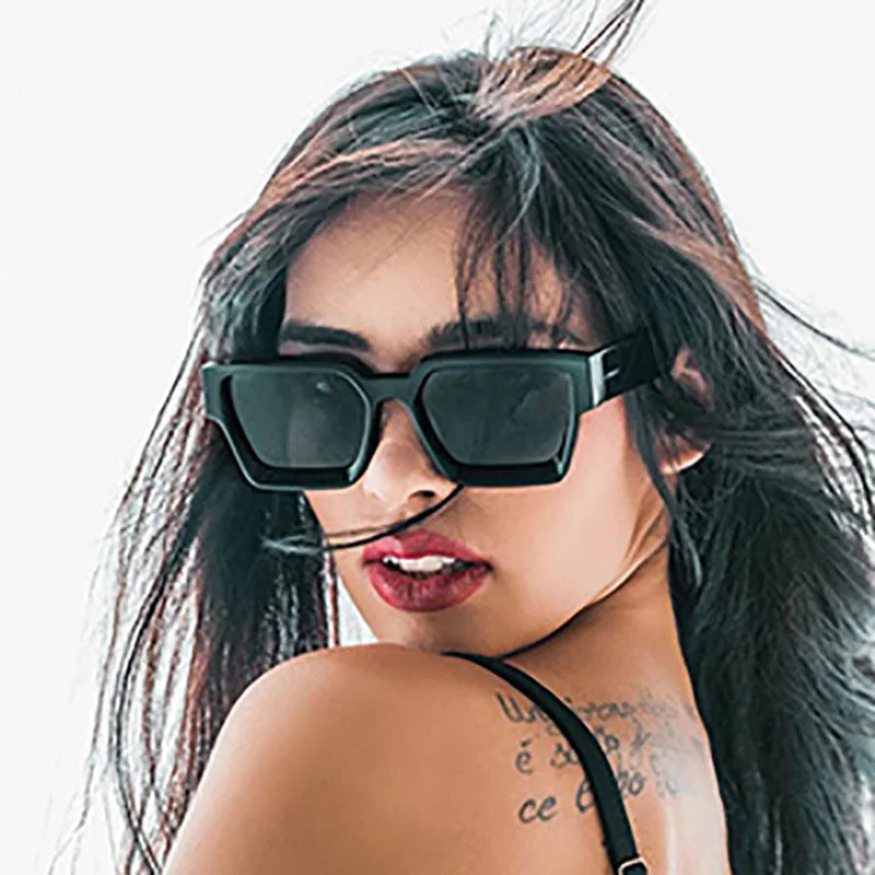 2025 Men Women Fashion Designer Oversized Sunglasses Square Frame Custom Logo Uv400 Anti-Reflective Square Acetate Sunglasses