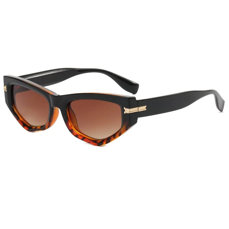Custom Thick Full Frame Gold Metal Double Bridge Square Diamond Cut Sunglasses for Men Small Face Big Frame UV400 Protection