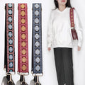Meetee B-S2148 5cm Ethnic Style Thick Canvas Woven Webbing Bag Accessories Adjustable Jacquard Wide Shoulder Strap