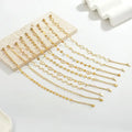 Diversified Latest Designs 18K Gold Plated Stainless Steel Foot Jewelry Spiritual Anklets Women