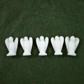Huiying Gemstone White Jade Carved Animal 2 Inch Angel Natural Crystal Cravings Crafts