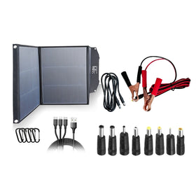 Trisinger Dual USB 105W Monocrystalline Battery Charger Sunpower Folding Solar Panel for RV Camping