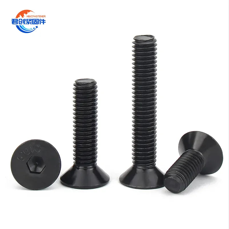 DIN7991 Class 10.9 Black Hexagon Socket Countersunk Head Bolts SUS304 SUS316 for Inch Ready for Shipping for Wood Steel Wood