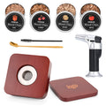WEIBU 2023 NEW Smoker Kit Wooden bar Tools with Torch Old Fashion Whiskey Smoke Generator Gift Set for Father Friends