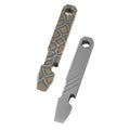 Titanium EDC Multi-Functional Pocket Tool for Men-CNC Machined Anti-Corrosion Wire EDM & Broaching Capable