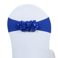 Wholesale Elastic Bow Tie Chair Back Flower Decoration Spandex Chair Sash for Hotel Banquet Convention Wedding