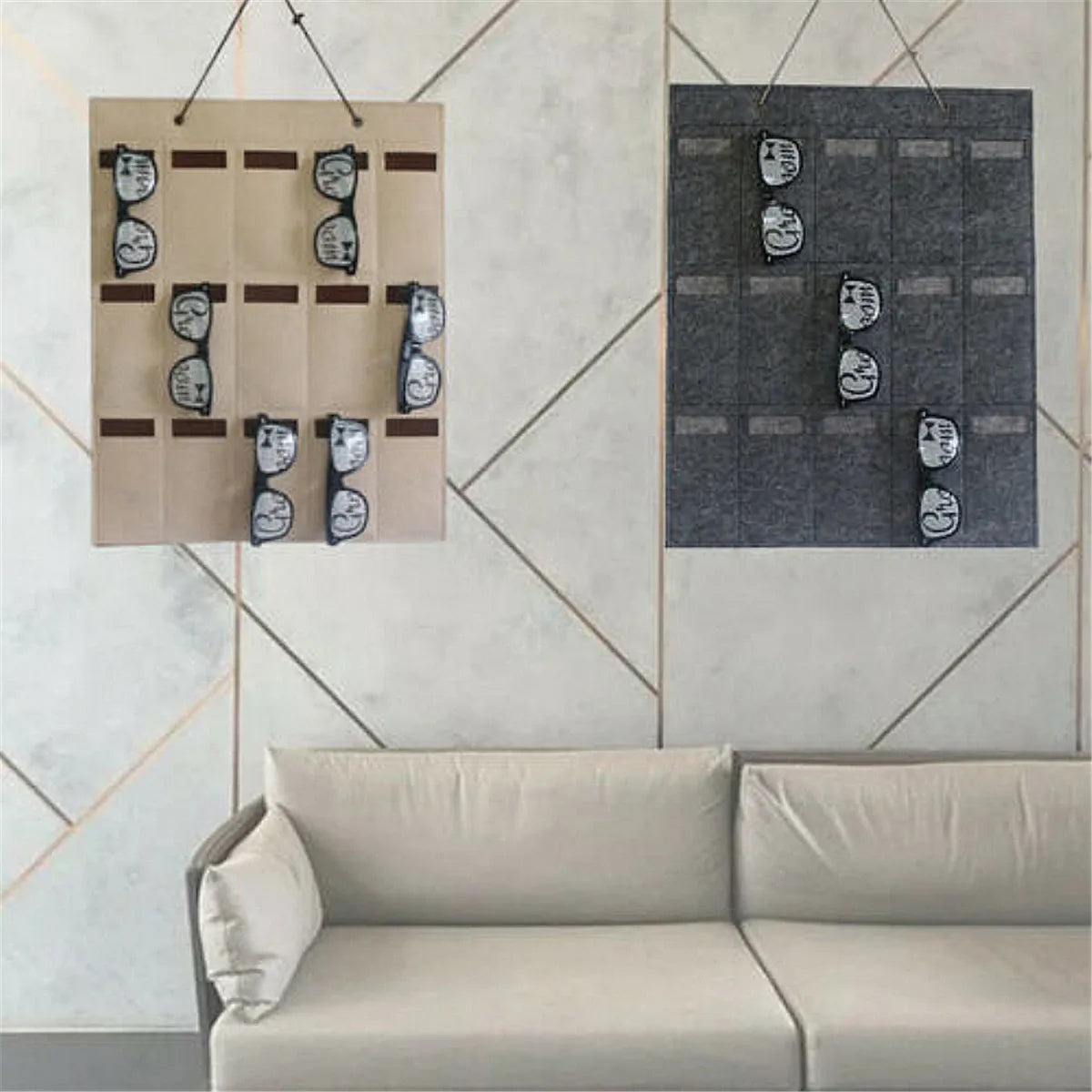 Felt Storage Wall Bag Display Stand Hanging Organizer Bags for Eye Glasses Sunglasses
