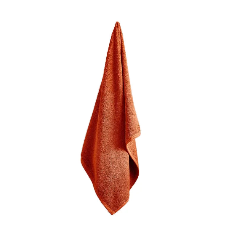 Wholesale Luxury 100% Egyptian Cotton Bath Towels Set Orange Face & Hand Towels for Sport Gym for Kids & Babies for Bathroom Use