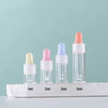 Cosmetic New Design Transparent Mini Glass Empty Essential Oil Sample 1ml Dropper Bottle clear