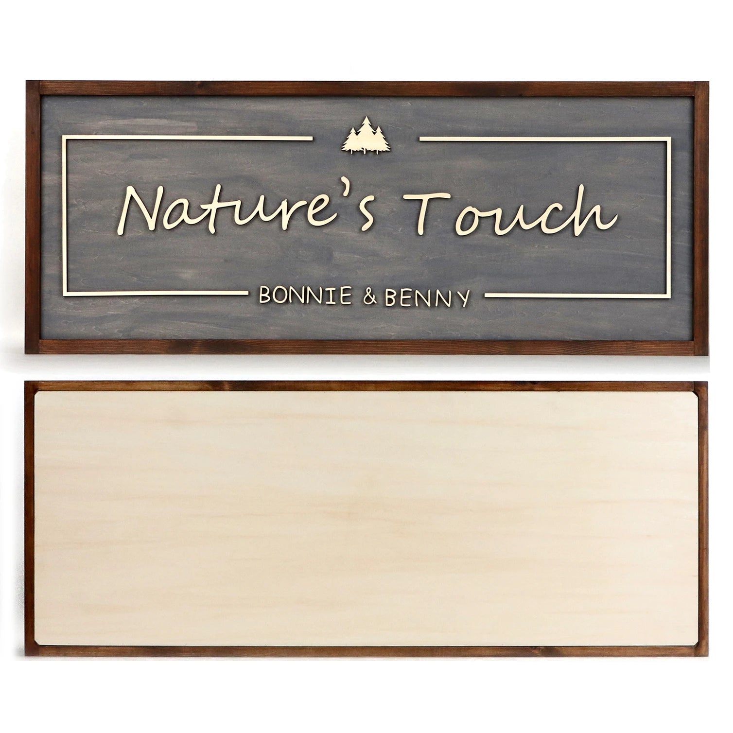 Handcrafted Premium 16x38in Super Large 3D Wood Sign Wooden Wall Art Customizable Wall Hanging Decor
