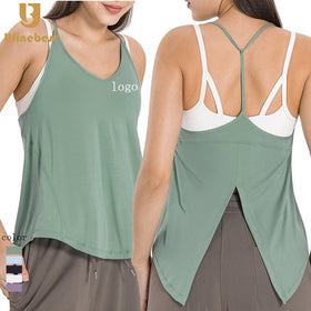 New High Quality Women Soft Comfort Lightweight Breathable Sports Tank Top Women's V Neck Sexy Summer Top