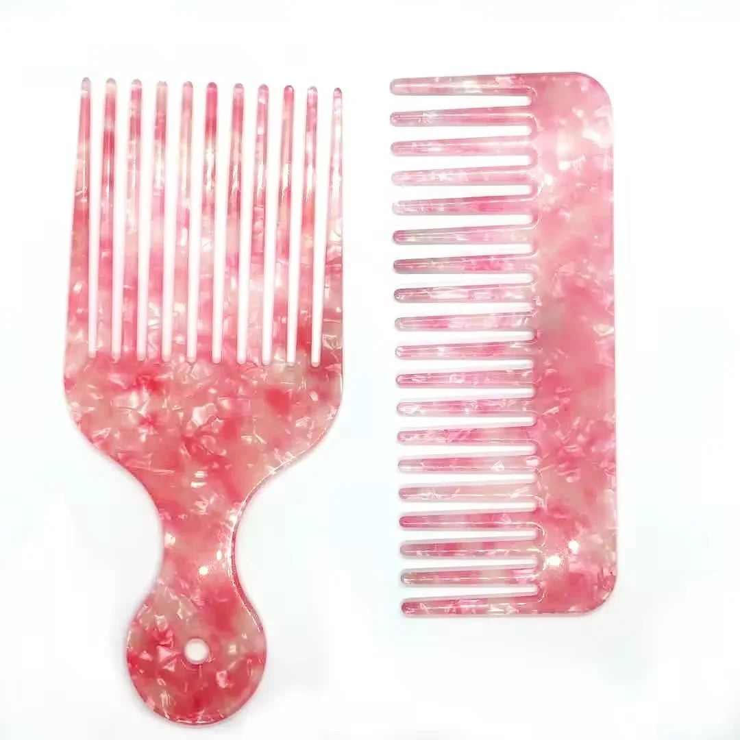 PDANY Cellulose Acetate Combs Hair Comb Massage Pearl Bridal Hair Short Hair Combs for Ladies