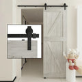 Commercial Grade  Barn Door Hardware Kit Carbon Steel Track  for Single Door up to 200 Lbs Capacity  Wooden Door Accessory