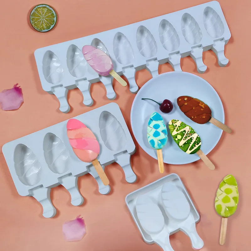D5016 Home made by children Water drop Ice cream Popsicle jelly Chocolates Resin Silicone Mold Turn sugar 3D Mould