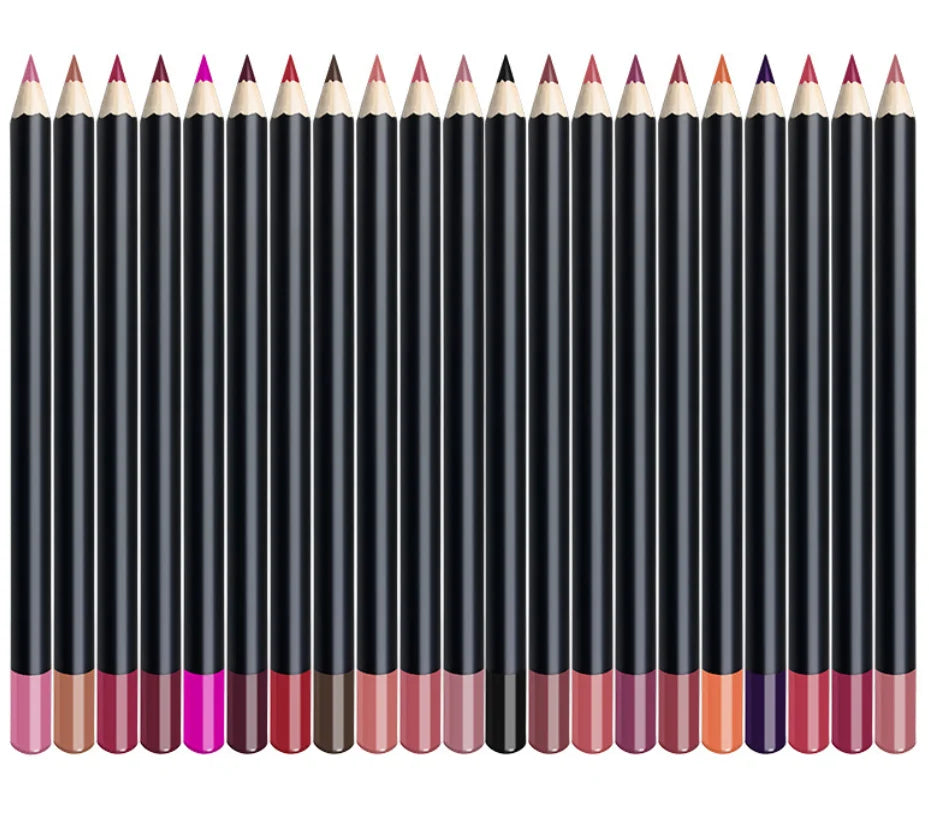Wholesale OEM Factory 21 Colors Private Label Lipliner Lip Liner Pencil Custom Logo