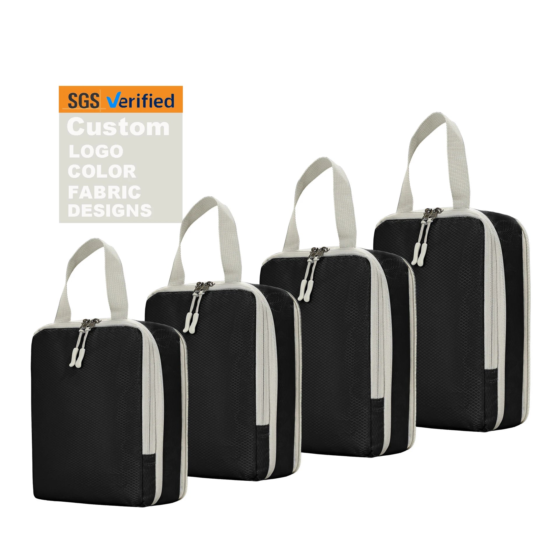 4 Set Travel Essentials Organizer Bags Compression Packing Cubes for Suitcase Luggage Accessories