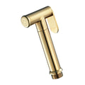 Brass Modern Wall-mounted Bathroom Bidet Toilet Sprayer Gun Vertical Spray Easy Installation Gold Finish for Diaper Cleaning