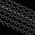 Women Waist Chain Belt Gold Silver Chain Heart  Star Belt Body Chains Jewelry for Dress Jeans Waist Belt