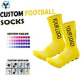 Custom New Style Grip  Football Socks Mid Calf Non Slip Soccer Cycling Sports Socks Men or Women  Warm Sock