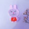Pig Rabbit Cartoon Clear Storage Grids Plastic Boxes Transparent