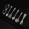 Popular Pen Spoon Tie Bar Vintage Copper Designer Tie Clips Men Accessories Tie Pins for Men
