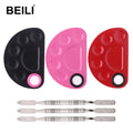 BEILI Professional Cosmetic Stainless Steel Makeup Mixer Nail Art Polish Mixing Foundation Palette Spatula Rod-Fashionable High