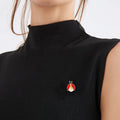 Japanese and Korean Fashion Lovely Seven Ladybug Brooch Creative Interesting Insect Clothing Pin Clothing Accessories Ins
