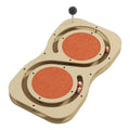 China Wholesale Wooden Pet Cat Toys Interactive Cardboard Scratching Pad Cat Playing Toy 2024