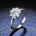 1ct D VVS Silver 925 Moissanite Hip Hop Ring Wholesale Price Elegant Diamond Rings