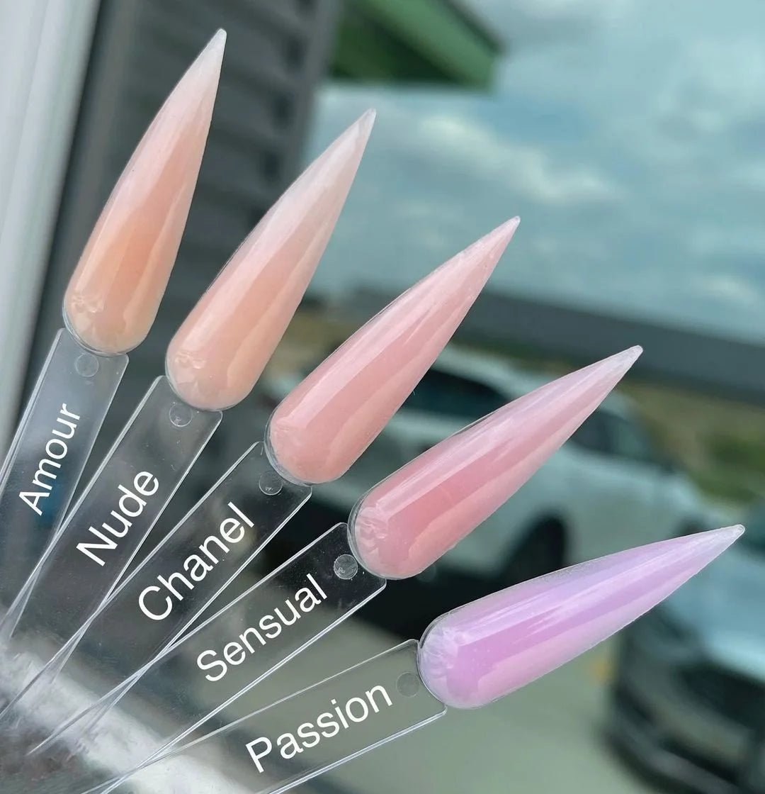 B Custom Private Label Wholesale Dip Powder Pink Nude Clear 2 in 1 Acrylic Powder for Nail Art
