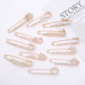 New Brooch Glass Rhinestone Women Korean Fashion Flower Bulk Ladies Pin Brooch