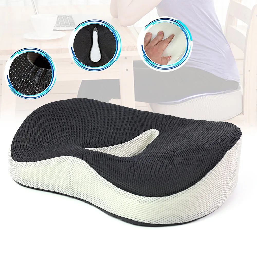 Wholesale High Quality Memory Foam Seat Cushion Patent  Relief Anti Hemorrhoids Seat Cushion  for Officer Pregnant