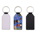 Wholesales Custom PU  Keychain Pu Leather Sublimation Laser Engraving Logo for Business Promotional Gift