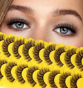 Strip D Roll Wispy Natural Look Faux Mink Lashes Like Eyelash Extension False Eyelashes Russian Lashes Private Label Lashes