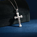 Wholesale Pendant Jewelry Rhodium Plated Plain Silver Cross God Retro Pendant 925 Sterling Silver Fine Jewelry Pendant